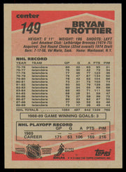 Bryan Trottier Autographed 1989-90 Topps Card #149 New York Islanders SKU #254693