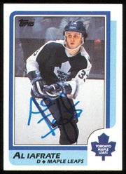 Al Iafrate Autographed 1986-87 Topps Card #26 Toronto Maple Leafs SKU #254707