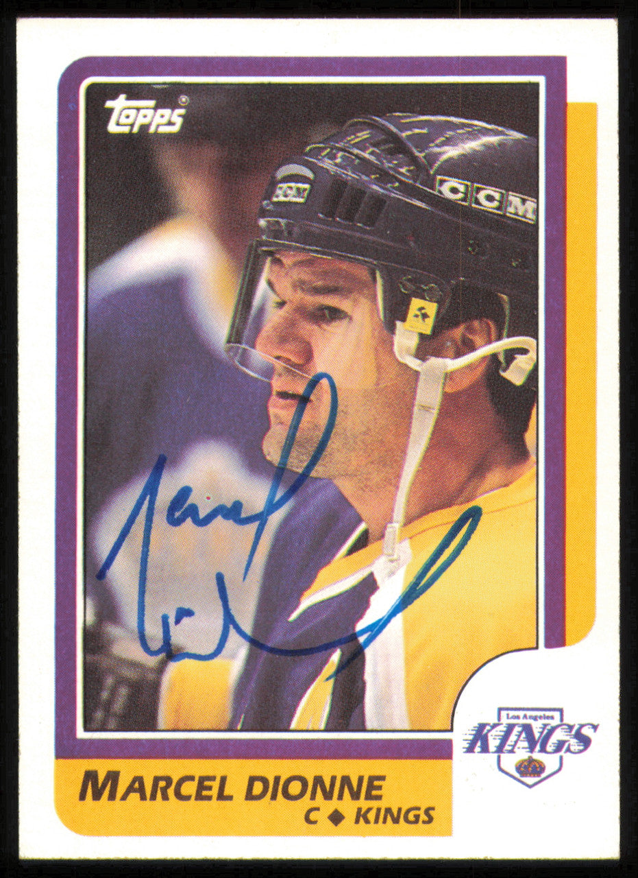 Marcel Dionne Autographed 1986-87 Topps Card #30 Los Angeles Kings SKU #254713