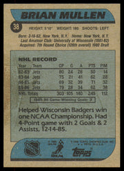 Brian Mullen Autographed 1986-87 Topps Card #38 Winnipeg Jets SKU #254722