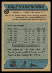 Dale Hawerchuk Autographed 1986-87 Topps Card #74 Winnipeg Jets SKU #254735