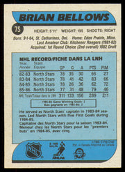 Brian Bellows Autographed 1986-87 O-Pee-Chee Card #75 Minnesota North Stars SKU #254740