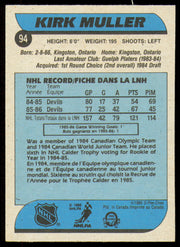 Kirk Muller Autographed 1986-87 O-Pee-Chee Card #94 New Jersey Devils SKU #254745