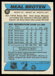 Neal Broten Autographed 1986-87 O-Pee-Chee Card #99 Minnesota North Stars SKU #254755