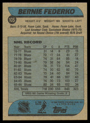Bernie Federko Autographed 1986-87 Topps Card #105 St. Louis Blues SKU #254760