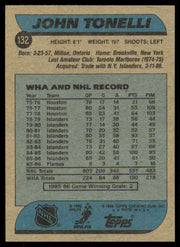 John Tonelli Autographed 1986-87 Topps Card #132 Calgary Flames SKU #254765