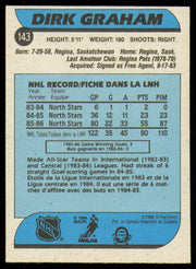 Dirk Graham Autographed 1986-87 O-Pee-Chee Card #143 Minnesota North Stars SKU #254771