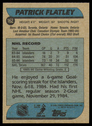 Patrick Flatley Autographed 1986-87 Topps Card #162 New York Islanders SKU #254776