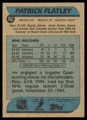 Patrick Flatley Autographed 1986-87 Topps Card #162 New York Islanders SKU #254777