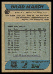 Brad Marsh Autographed 1986-87 Topps Card #175 Philadelphia Flyers SKU #254786