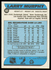 Larry Murphy Autographed 1986-87 O-Pee-Chee Card #185 Washington Capitals SKU #254795