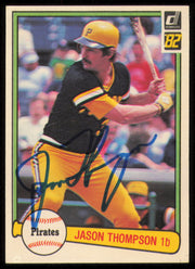 Jason Thompson Autographed 1982 Donruss Card #502 Pittsburgh Pirates SKU #254808