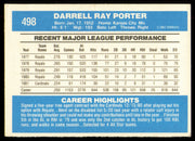 Darrell Porter Autographed 1982 Donruss Card #498 St. Louis Cardinals "To Terry" SKU #254809