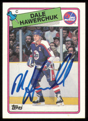 Dale Hawerchuk Autographed 1988-89 Topps Card #65 Winnipeg Jets SKU #254817