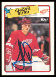 Shawn Burr Autographed 1988-89 Topps Card #78 Detroit Red Wings SKU #254820
