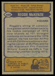 Reggie McKenzie Autographed 1979 Topps Card #468 Buffalo Bills SKU #254832