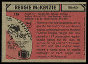 Reggie McKenzie Autographed 1981 Topps Card #218 Buffalo Bills SKU #254833
