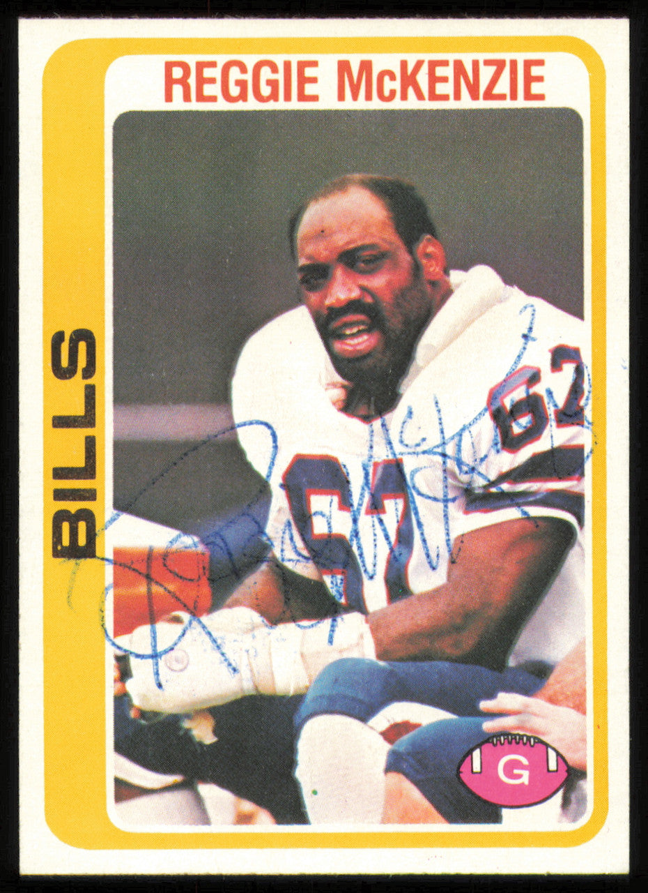 Reggie McKenzie Autographed 1978 Topps Card #323 Buffalo Bills SKU #254834