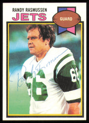 Randy Rasmussen Autographed 1979 Topps Card #247 New York Jets SKU #254837
