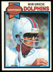 Bob Griese Autographed 1979 Topps Card #440 Miami Dolphins SKU #254848