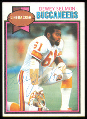 Dewey Selmon Autographed 1979 Topps Card #303 Tampa Bay Buccaneers SKU #254857