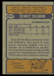 Dewey Selmon Autographed 1979 Topps Card #303 Tampa Bay Buccaneers SKU #254857
