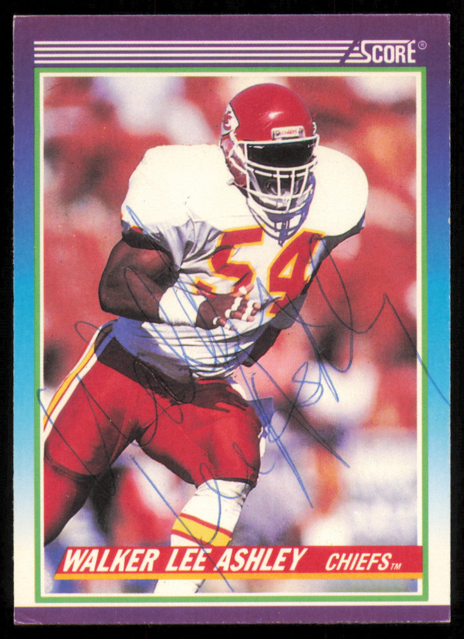 Walker Lee Ashley Autographed 1990 Score Card #511 Kansas City Chiefs SKU #254885