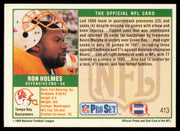 Ron Holmes Autographed 1989 Pro Set Card #413 Tampa Bay Buccaneers SKU #254888