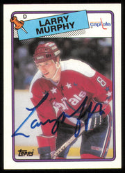Larry Murphy Autographed 1988-89 Topps Card #141 Washington Capitals SKU #254904