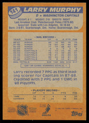 Larry Murphy Autographed 1988-89 Topps Card #141 Washington Capitals SKU #254905