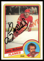 Lanny McDonald Autographed 1984-85 Topps Card #26 Calgary Flames SKU #254930
