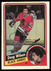 Doug Wilson Autographed 1984-85 O-Pee-Chee Card #48 Chicago Blackhawks SKU #254950