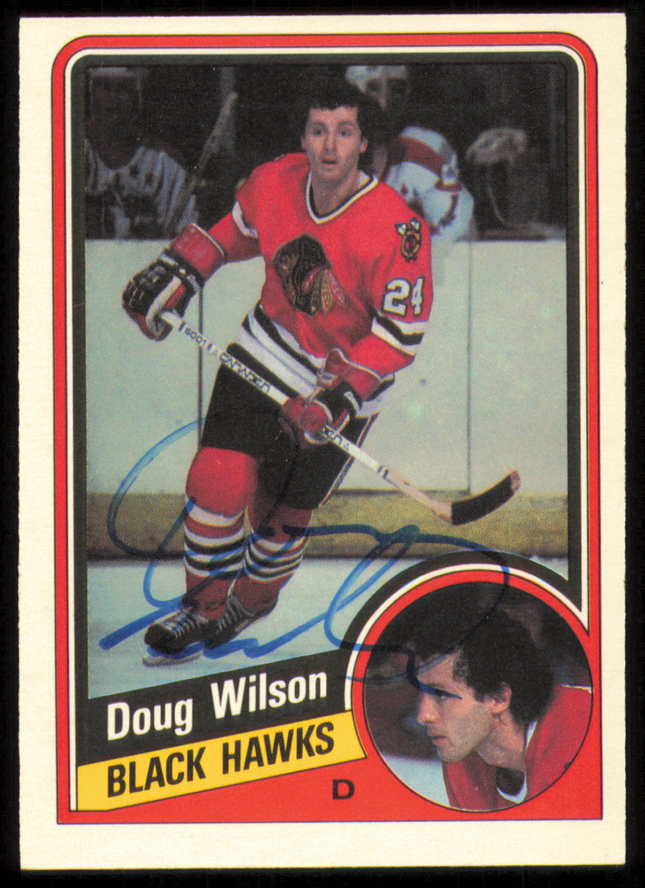 Doug Wilson Autographed 1984-85 O-Pee-Chee Card #48 Chicago Blackhawks SKU #254951