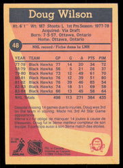 Doug Wilson Autographed 1984-85 O-Pee-Chee Card #48 Chicago Blackhawks SKU #254951
