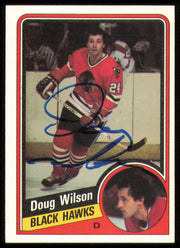Doug Wilson Autographed 1984-85 Topps Card #37 Chicago Blackhawks SKU #254953