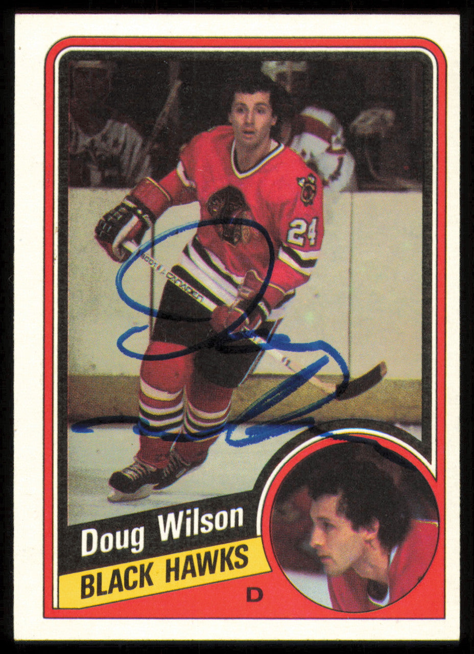 Doug Wilson Autographed 1984-85 Topps Card #37 Chicago Blackhawks SKU #254953