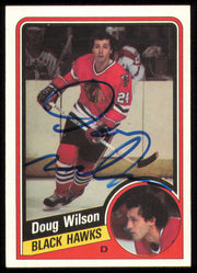Doug Wilson Autographed 1984-85 Topps Card #37 Chicago Blackhawks SKU #254954