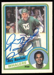 Ray Neufeld Autographed 1984-85 O-Pee-Chee Card #76 Hartford Whalers SKU #254968