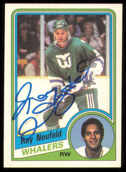 Ray Neufeld Autographed 1984-85 O-Pee-Chee Card #76 Hartford Whalers SKU #254969