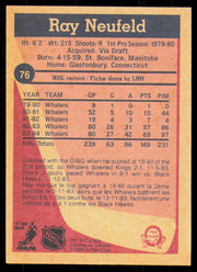 Ray Neufeld Autographed 1984-85 O-Pee-Chee Card #76 Hartford Whalers SKU #254969