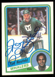 Ray Neufeld Autographed 1984-85 Topps Card #59 Hartford Whalers SKU #254970