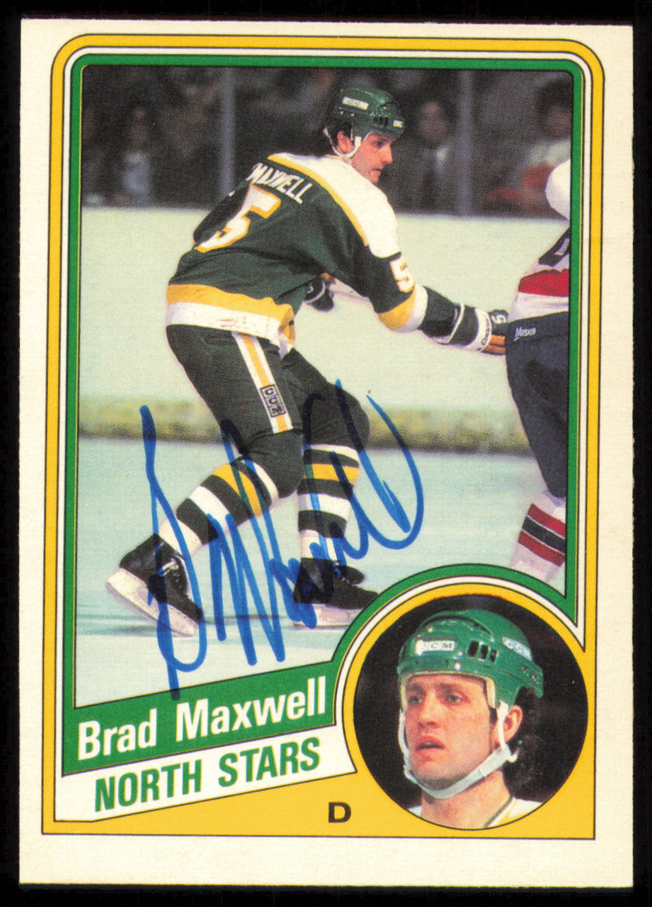 Brad Maxwell Autographed 1984-85 O-Pee-Chee Card #102 Minnesota North Stars SKU #254977