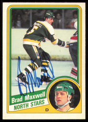 Brad Maxwell Autographed 1984-85 O-Pee-Chee Card #102 Minnesota North Stars SKU #254978