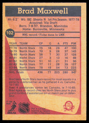Brad Maxwell Autographed 1984-85 O-Pee-Chee Card #102 Minnesota North Stars SKU #254978