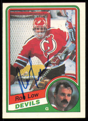 Ron Low Autographed 1984-85 O-Pee-Chee Card #115 New Jersey Devils SKU #254981