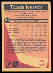 Tomas Jonsson Autographed 1984-85 O-Pee-Chee Card #128 New York Islanders SKU #254992