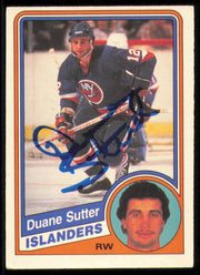 Duane Sutter Autographed 1984-85 O-Pee-Chee Card #137 New York Islanders SKU #254995
