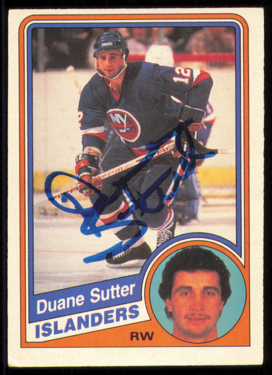 Duane Sutter Autographed 1984-85 O-Pee-Chee Card #137 New York Islanders SKU #254995