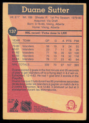 Duane Sutter Autographed 1984-85 O-Pee-Chee Card #137 New York Islanders SKU #254995