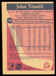 John Tonelli Autographed 1984-85 O-Pee-Chee Card #138 New York Islanders SKU #254996